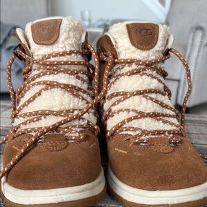 UGG Kids Brown and Cream Boots